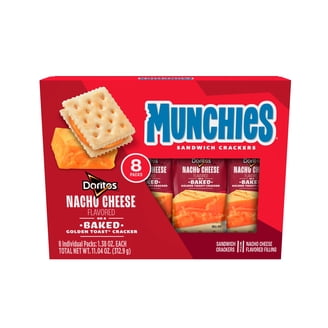 Munchies Sandwich Crackers, Doritos Nacho Cheese Flavored, 1.38oz