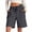 r-1756Dark Gray421, variant on Women's Summer Solid Color Outdoor Athletic Shorts High Waist Elastic Drawstring Knee Length Sport Shorts With Pockets Breathable Workout Running Shorts Trendy Daily Casual Bottoms