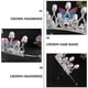 thumbnail image 4 of Liangnv 1 pieza corona de fiesta de moda para niñas para adorno de cristal, pelo de boda, joyería de plata, tiara nupcial, hermosos regalos de mariposa, diadema princesa A, 4 of 5