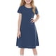 thumbnail image 3 of Girls' Summer Dress Kids 2025 Pink Short Sleeve Casual Dress Perfect for Everyday Wear and Special Occasions ,Sie:140, 3 of 7