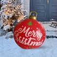 thumbnail image 5 of Lksixu Giant Inflatable Christmas Ball Ornaments, Outdoor Christmas Decorations 24 inch PVC Large Hanging Decorated Balls with Exquisite Pattern, Reusable Xmas Blow Up Balls for Yard Lawn Porch Garden, 5 of 7