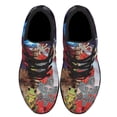 thumbnail image 2 of Puerto Rico Hibiscus Coqui Frog Shoes Sneakers Black Size 6, 2 of 7
