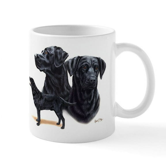 CafePress - Labrador Retriever (Black) Mug - 11 oz Ceramic Mug - Novelty Coffee Tea Cup