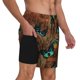 thumbnail image 2 of Fotbe Vintage Butterfly Green Traje de Baño para Hombre – Shorts de Natación de Secado Rápido con Forro y Bolsillos-XX-Large, 2 of 6