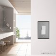 thumbnail image 3 of xianlin-Switch Hits Grey Tint Glass Mirror Outlet Wall Plate | 1 GFI Rocker | 3.5" x 5.25" | Professional Quality Glass Mirror Switch Plate Covers For All Configurations, 3 of 4