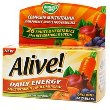 Alive! Daily Energy Multivitamin 60 ea