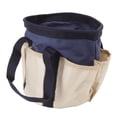 thumbnail image 2 of Garden Tool Tote, Comfortable Handle Round Garden Tools Bag Large Capacity 6 Pockets  For Gardener For Men Green With Cream Color,Dark Blue With Cream Color, 2 of 8