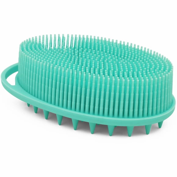 Cepillo corporal de silicona Exfoliante corporal Depurador corporal de silicona Lufa Cepillo de baño de silicona Exfoliante suave Cepillo de ducha para baño corporal para niños y adultos Todo tipo de