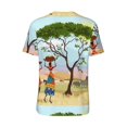 thumbnail image 2 of Daiia African Women Mens Baseball Jersey Button Down Shirts Short Sleeve Sports Uniforms-XX-Large, 2 of 9