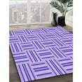 thumbnail image 3 of Ahgly Company Machine Washable Indoor Round Transitional Mauve Purple Area Rugs, 5' Round, 3 of 7