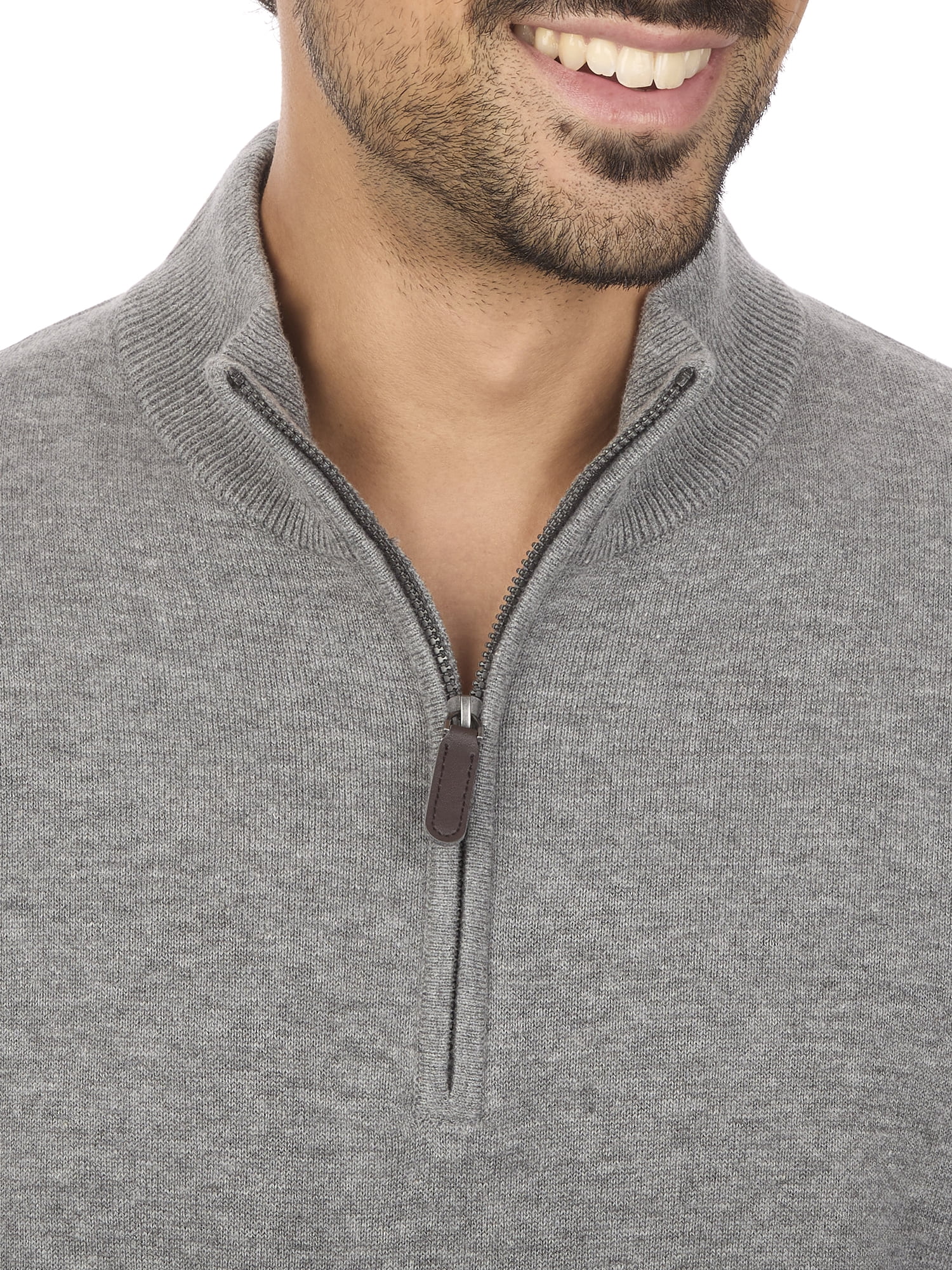 George Men's & Big Men's Classic Fit Jersey Quarter Zip Sweater, Sizes S-3XL