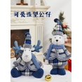 thumbnail image 5 of Decoración navideña para el hogar 2024, muñeco de nieve azul marino, linda muñeca, regalo para niños, decoraciones navideñas de Año Nuevo, Papá Noel, 5 of 5