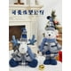 thumbnail image 5 of Decoración navideña para el hogar 2024, muñeco de nieve azul marino, linda muñeca, regalo para niños, decoraciones navideñas de Año Nuevo, Papá Noel, 5 of 5
