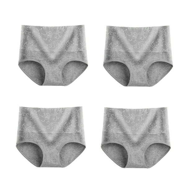 Qarigey Ropa interior de mujer, lencería moldeadora de cuerpo, calzoncillos elásticos sin rastro, bragas sexis, calzoncillos transpirables de Ropa interior Gris SG