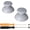 New Hope Gray, variant on eXtremeRate Midnight Blue Replacement 3D Joystick Thumbsticks, Analog Thumb Sticks with Cross Screwdriver for Nintendo Switch Pro Controller