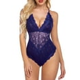 thumbnail image 2 of Sous-vêtements de Mode pour Femmes une Pièce sous-Vêtements de Jeu de Rôle Costumes pour Femmes Lingerie en Dentelle à Carreaux Rouges, 2 of 4