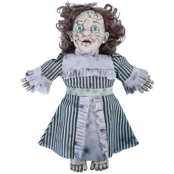 14" Talking Haunted Vintage Doll Halloween Decoration