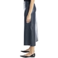 thumbnail image 3 of Max Studio womens  Leatherette A-Line Skirt, xs, Blue, 3 of 4