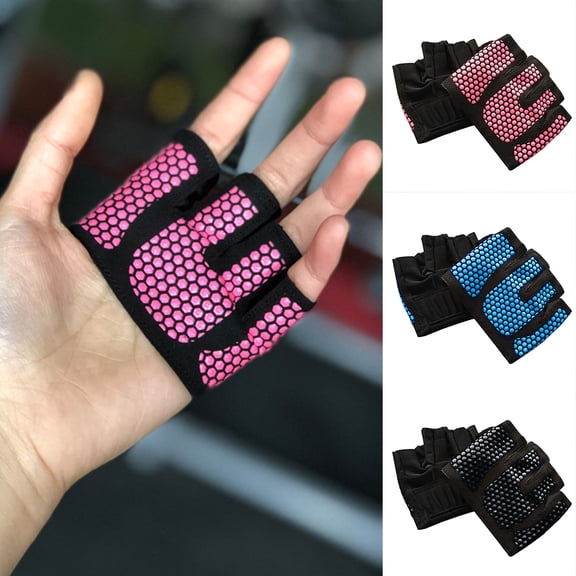 Opolski Four Finger Women Workout Gloves Fitness Gym Yoga Exercise Hand Protector