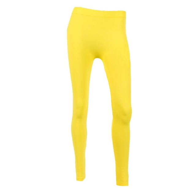 LAVRA Women's Full Length Spandex Colored Leggings-Yellow