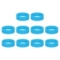 thumbnail image 1 of 10Pcs Silicone Rubber Bands Non-slip 1.22 Inch Flat for Books, Light Blue, 1 of 6