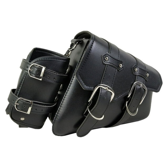 Universal Motorcycle Wallets Cards Money Large Capacity Phone Wallets Saddle Storage Bag Portable Adjustable Side Pack Tool Bags Set 2 Right 1pc