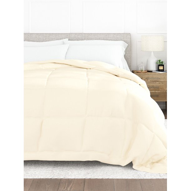 Comfort Canopy Ivory Alternative Filling Comforter All Season Basic Down, Machine Washable
