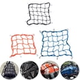thumbnail image 2 of Paokuoon Bike Supplies Bike Rear Cargo Net Elastic Storage Organizer Net with Hook Simple Installation Universal Fit Bicycle Rear Holder Net, 2 of 8