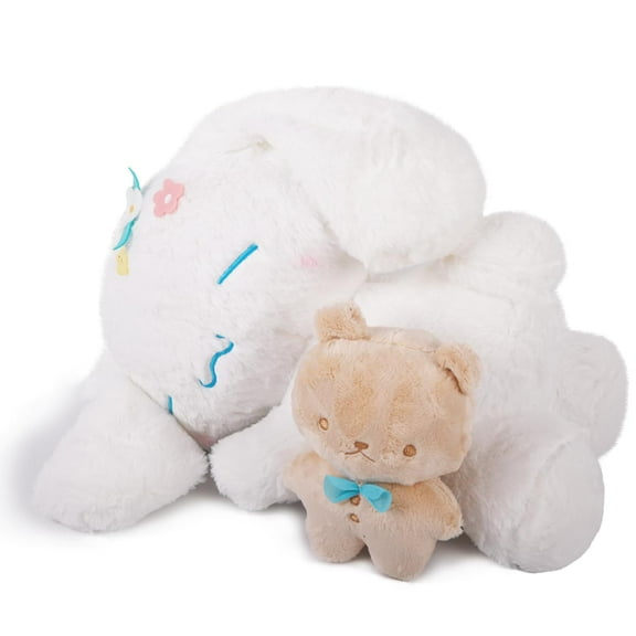 Adorable Long Ear Puppy Stuffed Animal Plush Pillow 16inch Grovel Plush Toy Hugging Doll for Kids and Fans Room Decor Birthday Gifts