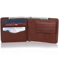 thumbnail image 2 of Alpine Swiss RFID Safe Mens Leather Wallet Deluxe Capacity Coin Pocket Bifold, 2 of 5