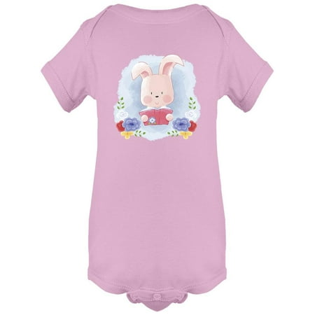 

Cute Bunny Reading A Book Design Bodysuit Infant -Image by Shutterstock 6 Months