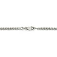 thumbnail image 6 of 925 Sterling Silver 3mm Curb Chain; 14 inch; Lobster Clasp; for Adults and Teens; for Women and Men, 6 of 6
