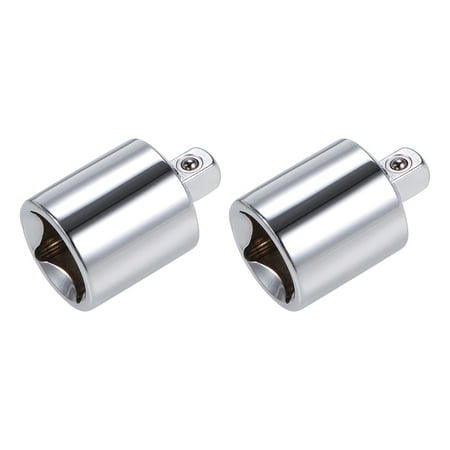 

2 Pcs 1/2 Drive (F) x 1/4 (M) Socket Reducer Female to Male