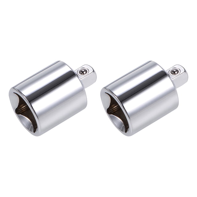 2 Pcs Reductor de Enchufe (F) de 1/2" a 1/4" (M), Femenino a Masculino