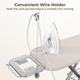 thumbnail image 4 of JessieMal Ironing Board, Compact Iron Board with Cord Holder, Steam Iron Rest and Bottom Storage Tray, 9 Adjustable Heights & 3 Layer Cover, Folding Heavy Duty Ironing Board 52X14, Beige, 4 of 9