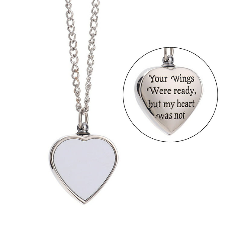 HGYCPP Personalized Custom Heart Pendant Photo Cremation Jewelry