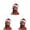 1#A, variant on Cute Dog Christmas Tree Ornaments, Flat Acrylic Hanging Pendants with Pug Bulldog in Santa Hat, Red Sweater, Mini Xmas Tree Hanging Charms, Cozy Winter Home Decor, Unique Gift for Pet Lovers