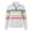 White, variant on Tqcoqu Half-Zip Collar Fashionable Rainbow Striped Sweatshirt, Women V Neck Long Sleeve for Fall & Winter