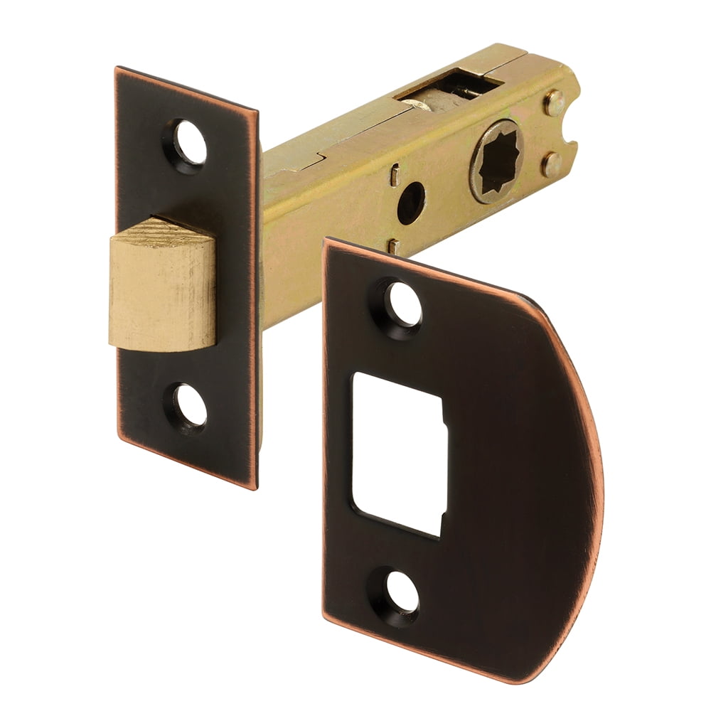 Passage Door Latch, 9/32 in. and 5/16 in. Square Drive, Classic Bronze