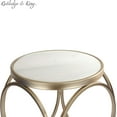 thumbnail image 5 of Rutledge & King Britton Round End Table - Accent Table (Marble/Gold), 5 of 5