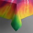 thumbnail image 5 of Rainbow Tie Dye Mandala Pattern Square Tablecloth,Waterproof Square Table Cover,Wipeable Spillproof Washable Table Cover for Home Kitchen Party Decor 60"x60"(152x152cm), 5 of 6