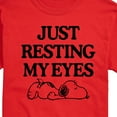 thumbnail image 3 of Peanuts - Resting My Eyes Snoopy - Men's Short Sleeve Graphic T-Shirt, 3 of 6