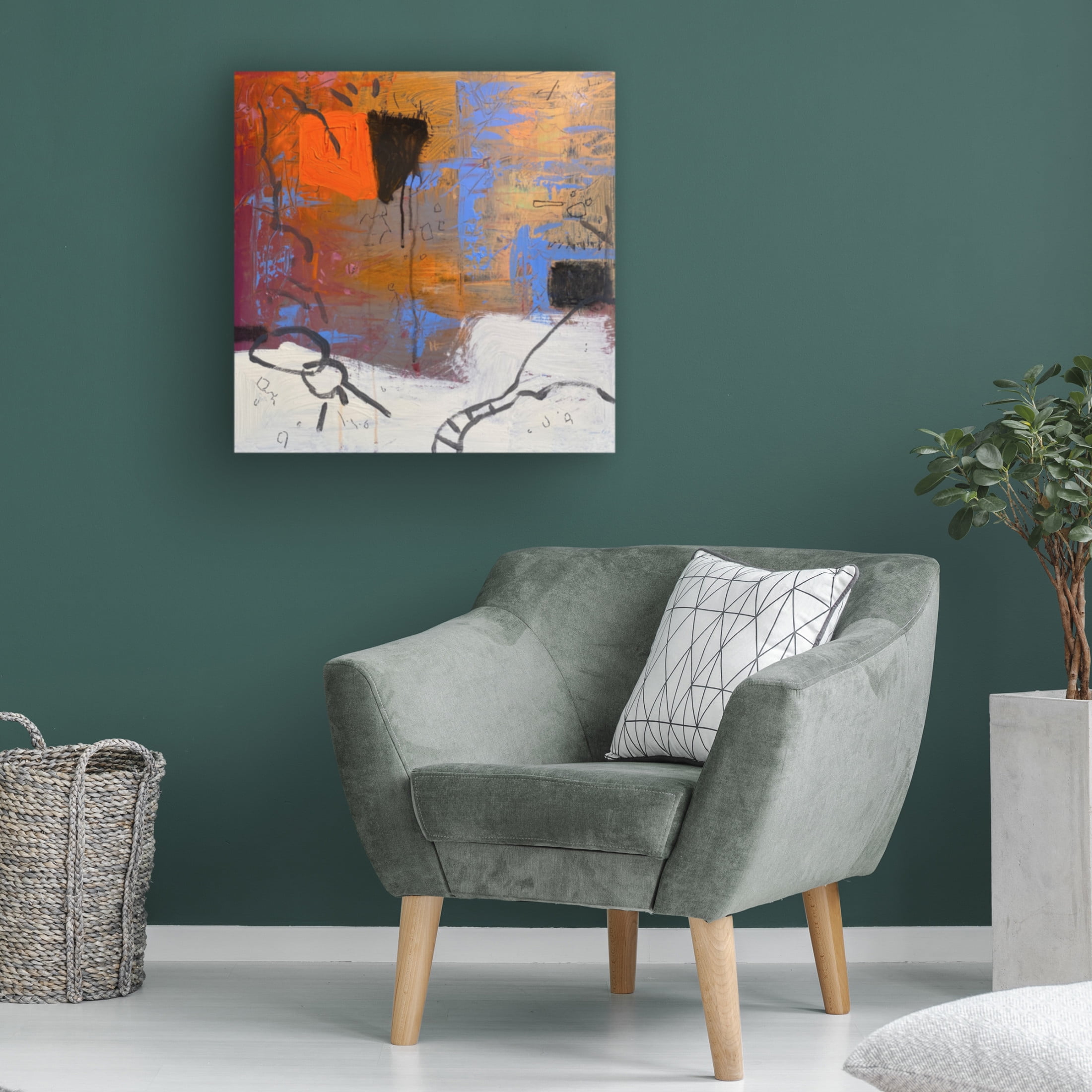 Canvas Wall Art - Randy Noble Fine Art 'Sovereign' Wall Art for Living Room, Bedroom, or Office Décor by Trademark Fine Art - 24 x 24 Inches