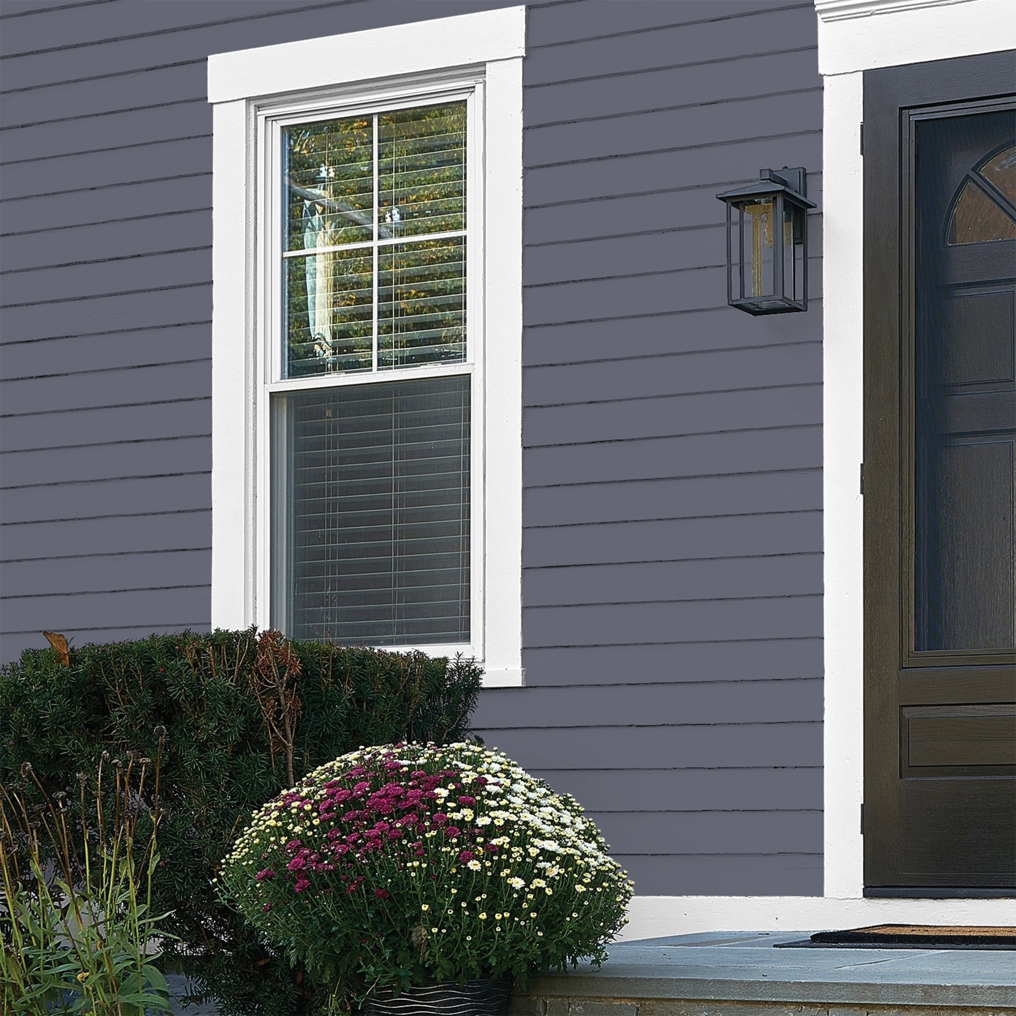 Glidden Fundamentals Alley Cat / Purple, Flat Exterior Paint, 1 Gallon