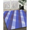 thumbnail image 3 of Ahgly Company Tapis Rond Lavable en Machine Intérieur Transitionnel Bleu Ciel, 7 Pieds Rond, 3 of 7