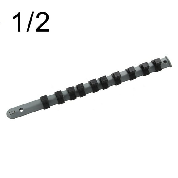 3pcs Socket Storage Rack Socket Organizer Tray 350mm Socket Rail 1/4 3/8 1/2in