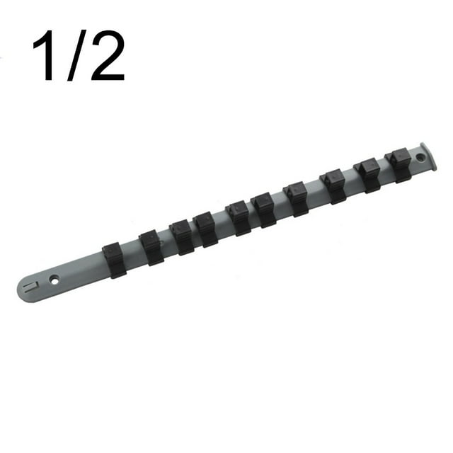 3pcs Socket Storage Rack Socket Organizer Tray 350mm Socket Rail 1/4 3/8 1/2in