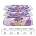 thumbnail image 2 of 3 Pcs Soft Bedding Set, Includes 1 Duvet Cover with Zipper And 2 Pillow,Shams Fantasy Butterfly Twin(86"x70"), 2 of 8