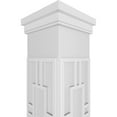 thumbnail image 4 of Ekena Millwork 10"W x 10'H Craftsman Classic Square Non-Tapered Hastings Fretwork Column w/ Prairie Capital & Prairie Base, 4 of 8