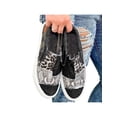 thumbnail image 1 of UKAP Mocasines para mujer mocasines sin cordones zapatillas de lona zapatos cómodos para caminar conducir, barco, 1 of 4